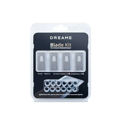 Imagen de Dreame Cuchillas Robot de Repuesto para Cortacéspedes, cortacésped A1, Kit Desmontaje Rápido, Acero SK5, 12 Piezas/Kit