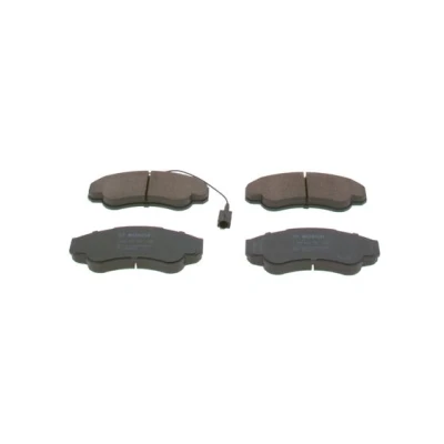 Imagen de BOSCH 0 986 424 769 Juego de pastillas freno Low Metallic con sensor desgaste incorporado Chapa antichirridos PEUGEOT: Boxer Furgón, Bus