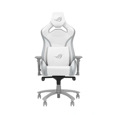 Imagen de ASUS ROG Carro X Core Silla para Juegos (reposacabezas Ajustable, reposabrazos 4D, Espuma de Memoria Forma, Cuero PU, Gato Gas Clase 4) Blanco