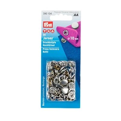 Imagen de Prym Non Sew Press Fasteners, Metal, Silver, 9.3 x 5.7 0.7 cm