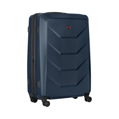 Imagen de Wenger Prymo Large Maleta de Carcasa rígida con 4 Ruedas, Trolley, Grande, 93 107 l, Cierre Seguridad, Mujer Hombre, Viajes, Vacaciones, Azul, 653634