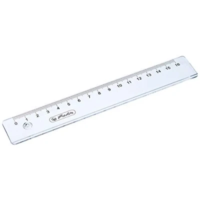 Imagen de Herlitz Ruler Regla de 16 cm, Transparente