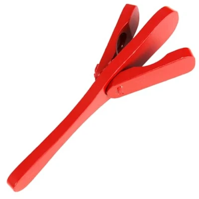 Imagen de A Star Badajo de castañuelas mano tradicional madera en rojo