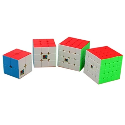 Imagen de MoYu MoFangJiaoShi MFJS Paquete de Cubo Velocidad sin Pegatinas 2x2 3x3 4x4 5x5 mágico Cubing Classing Smooth Puzzles Cube Set con Embalaje Regalo