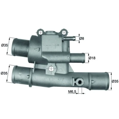 Imagen de MAHLE ORIGINAL TI 123 88 Termostato, refrigerante con junta FIAT: Doblo I Familiar, Stilo Hatchback, Cargo, LANCIA: Lybra Berlina