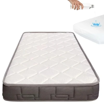 Imagen de COOL · DREAMS Colchón Infantil 90x190 HR Morfeo Certificado Oeko Tex® y CertiPUR Protector Impermeable 100% algodón hipoalergénico, Antibacteriano antiácaros CoolDreams