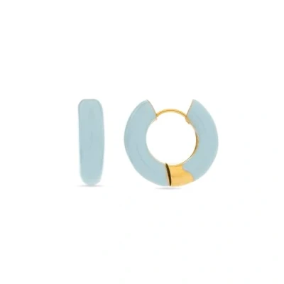 Imagen de LUXENTER Pendientes azules acabados en oro amarillo de 18k Raki