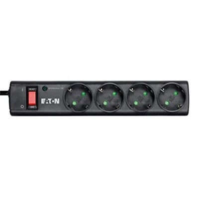 Imagen de Eaton Multi Enchufe/Pararrayos Protection Strip 4 DIN PS4D enchufes Schuko Negro