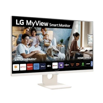 Imagen de Monitor LG 27SR50F W, 27 &quot;, Full HD, 5 ms, 60 Hz, Smart TV, webOS23, HDR10, HDMI 2.1, Blanco