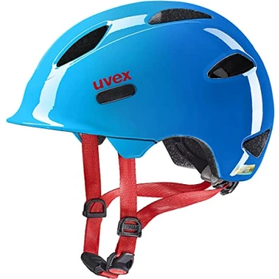 Imagen de uvex oyo, casco infantil ligero, ajuste de talla individualizado, luz LED opcional, ocean blue, 45 50 cm