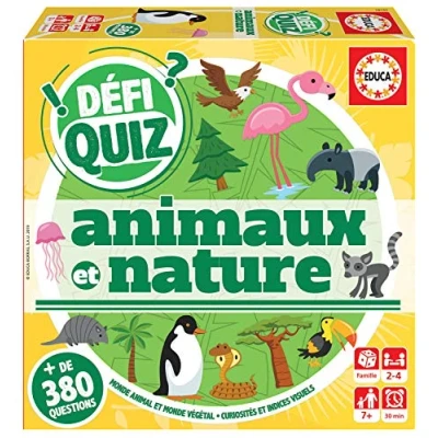 Imagen de Educa Defi Quiz Animaux et Nature 18157 Juego de mesa , color/modelo surtido