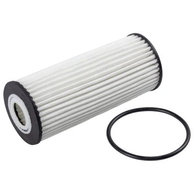 Imagen de FEBI BILSTEIN 172948 Filtro de aceite con junta anular Cartucho filtrante MERCEDES BENZ: Clase A, S Berlina, G SUV