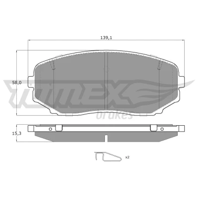 Imagen de Juego de pastillas TOMEX Brakes TX 17 421