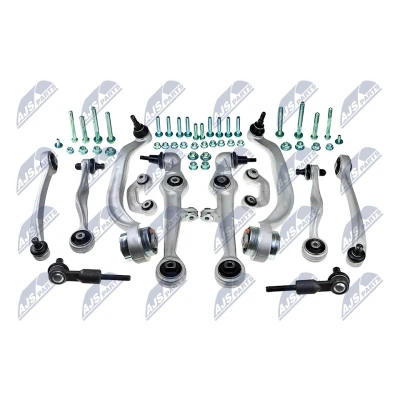 Imagen de NTY ZWD VW 000 Juego de reparación del brazo suspensión eje delantero, ambos lados con barra acoplamiento AUDI: A4 B5 Berlina, A6 C5 Berlina
