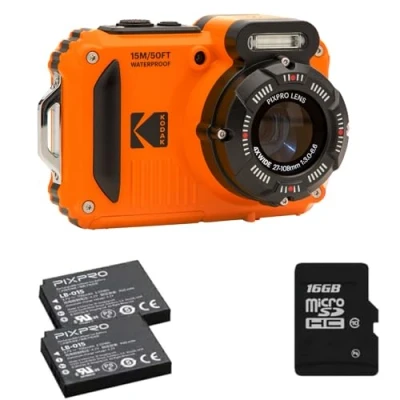 Imagen de Camara Acuatica KODAK Pixpro Pack WPZ2 + 2 baterías 1 Tarjeta MicroSD