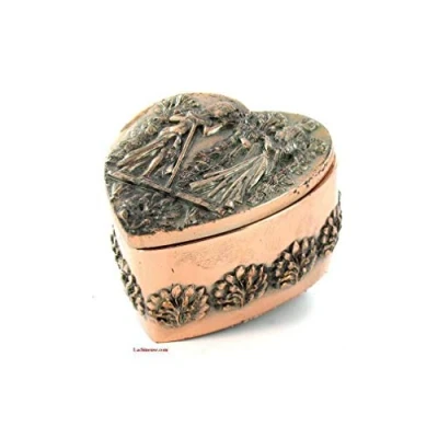 Imagen de lachineuse Caja con Forma de Coraz, Resina, Corazón Cobre