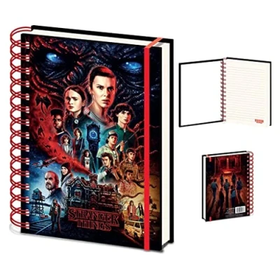 Imagen de Libreta Pyramid Stranger Things 4 Wiro Notebook A5 Red Vecna, Encuadernación en espiral