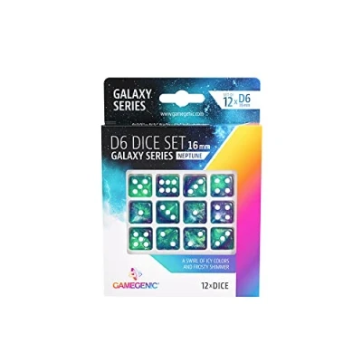 Imagen de Gamegenic Set de Dados 6 Caras Neptune 16MM (12pcs)