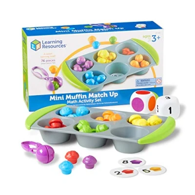 Imagen de Learning Resources Set de Actividades matemáticas Mini Muffin Match Up, Color (LER5556)