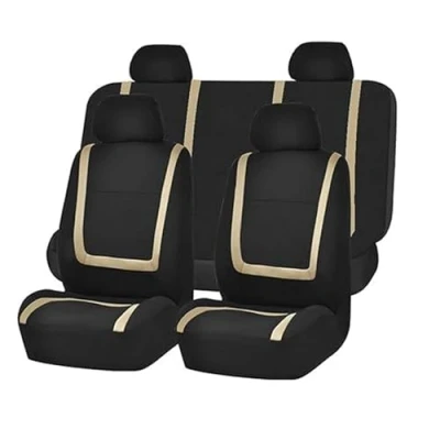 Imagen de MEIQIANG Fundas Asientos Coche para Skoda Karoq/2017 2018 2019 2020 2021 2022 2023 2024, Juegos de Cubreasientos Cómodo Impermeables Respirable Interior Accesorios,Metallic