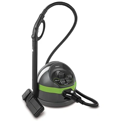 Imagen de Polti Vaporetto Classic 65, Limpiador a Vapor con Caldera de Alta Presión hasta 4 bar, Potencia 1500 W, Tapón Seguridad, Capacidad 1,3 L, Made in Italy, 7 Accesorios Incluidos, Gris y Verde