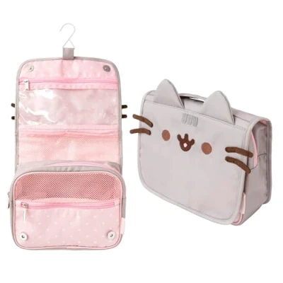 Imagen de Grupo Erik Neceser Colgante Pusheen niña Aseo Colegio Compartimentos Viaje Impermeable, Organizador de Maquillaje Bolsa