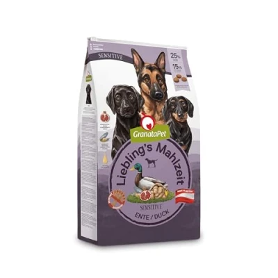 Imagen de GranataPet Liebling&#039;s Mahlzeit Pato Sensitive, Comida Seca para Perros, Perros sin Cereales y azúcares, pienso Completo, 10 kg