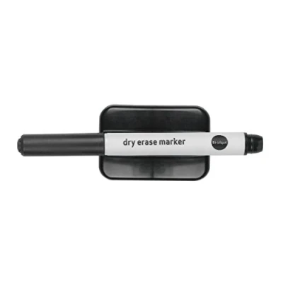 Imagen de Bi Office AA0214 Rotulador y borrador magnético para pizarras de borrado en seco, 130 x 40 mm, color negro