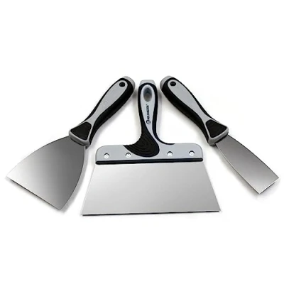 Imagen de Juego de reparación pared 3 piezas ROLLINGDOG con espátula 38 mm / 1,5 &quot;, cuchillo para juntas 101 4&quot;, encintado 20 cm