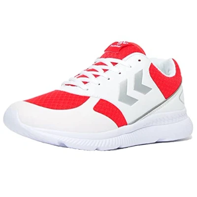 Imagen de Hummel Handewitt, Zapatillas Unisex Adulto, Blanco (White/Red 9134), 41 EU