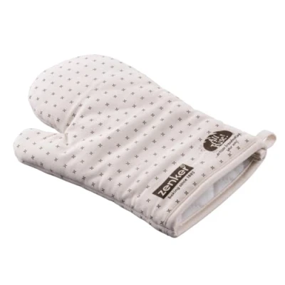 Imagen de Zenker Guante de Horno Resistente a Altas temperaturas hasta 250 C, algodón ecológico, Lavable máquina 30 Grados, Tono Natural, Talla única