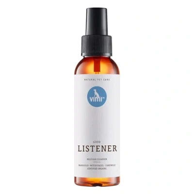 Imagen de animaux Vimi Good Listener Limpiador de oídos para orejas sensibles perro y gato, 100 ml, con manzanilla, caléndula magia una limpieza profunda suave