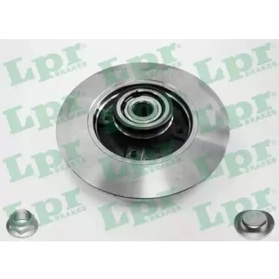 Imagen de LPR C1005PCA Disco de freno 249 9 4 macizo con juego cojinetes rueda, anillo sensor ABS, tuerca accesorios PEUGEOT: 307 Hatchback, SW