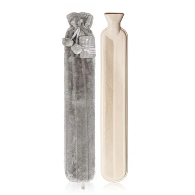 Imagen de Revitale Funda de piel suave para botella agua caliente extra larga, 72 cm, 2 l (Gris Pizarra)