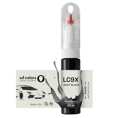 Imagen de SD COLORS Cepillo de pintura 20 ML color negro profundo LC9X C9X 2T para reparación arañazos (solo pinta)