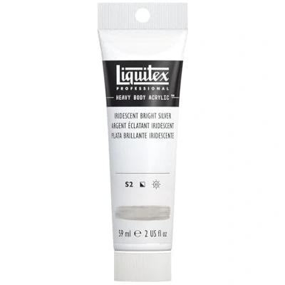 Imagen de Liquitex Heavy Body Tubo De Pintura Acrílica, 59 ml, Plata Brillante Iridiscente