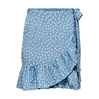 Imagen de ONLY Onlolivia Wrap Skirt Wvn Noos Falda, Allure/AOP: Fiona Ditsy, XS Mujeres