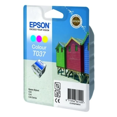 Imagen de Stylus C44 ux Epson T037 cartucho tricolor (original)
