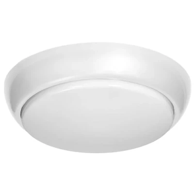 Imagen de Miratic Lámpara de Techo con IP44 y IK10 Plafon Luminaria Polipropileno 2xE27 Lampara Difusor Mate Policarbonato Cocina (Blanco)