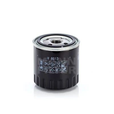 Imagen de MANN FILTER W 8013 Filtro de aceite M 20 X 1.5 con válvula bloqueo retorno enroscable RENAULT: GRAND SCENIC 3, MEGANE 3 Grandtour,
