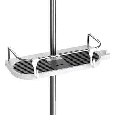 Imagen de Hawsam Sin Taladrar Estante de Ducha para Barra Estantería Baño el Champú, Ajuste 19mm 25mm Riel (1Pieza)