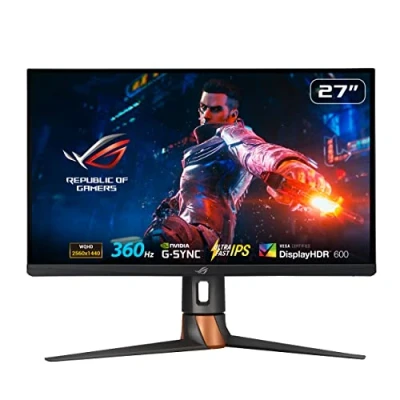 Imagen de Asus ROG Swift 360Hz PG27AQN Monitor Gaming para Esports de 27 Pulgadas, QHD, NVIDIA G Sync, Reflex Analyzer, Ultrafast IPS, Dual Mode, 1 ms GTG, Display HDR 600