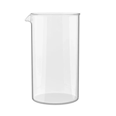 Imagen de bonVIVO Jarra de Repuesto en Vidrio para Cafetera Francesa Cristal Recambio French Press Manual Recipiente Cafe Portatil, 1000 ml