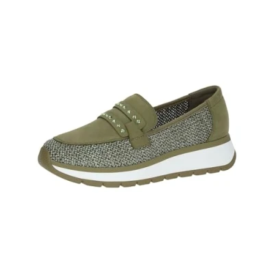 Imagen de Caprice Zapatilla Plana para Mujer 9 24704 42, Color Caqui Comb, 42 EU, Khaki EU