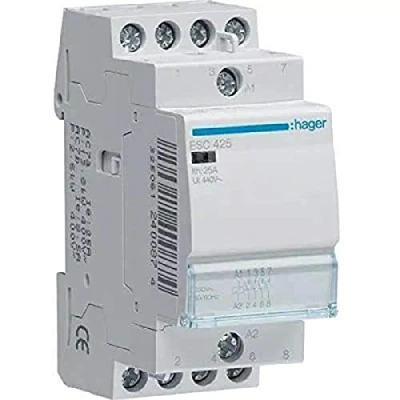 Imagen de Hager ESC425 Contactor, 25A, 4NA, 230V
