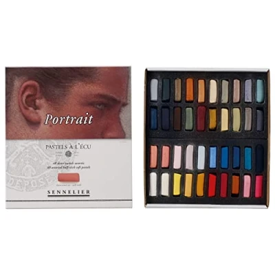 Imagen de Sennelier Pastels Soft Half ST 40/PKG, aceite, multicolor, paquete de 1