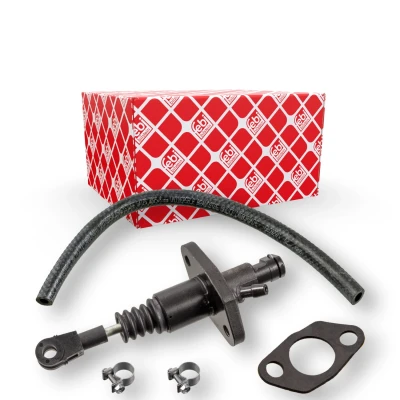 Imagen de FEBI BILSTEIN 28656 Cilindro Maestro de Embrague con tubo flexible, junta abrazaderas SAAB: 9 5 Berlina, OPEL: Vectra B CC