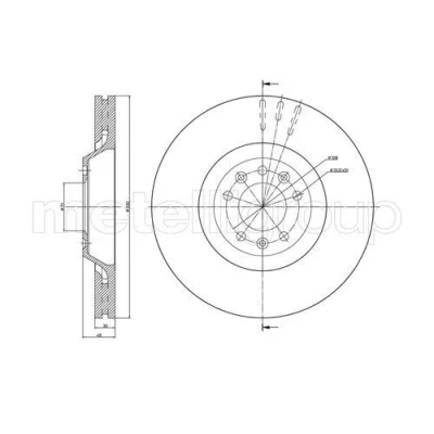 Imagen de Disco de freno METELLI 23 0793C