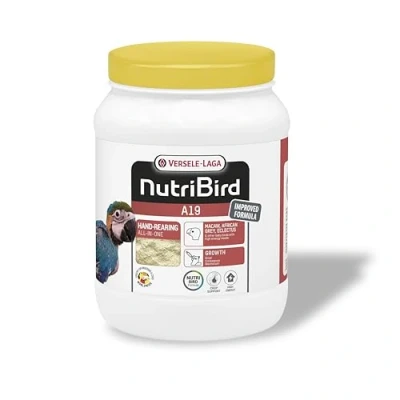 Imagen de VERSELE LAGA NutriBird A19 Alimento para crías de Loro criadas a Mano Guacamayos, Grises Gabón, Electus Energético 800g