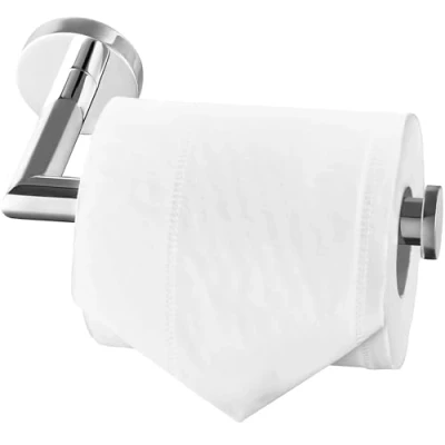 Imagen de HITSLAM portarrollos para Papel higiénico Acero Inoxidable Porta Rollos de higienico baño ontado en la Pared con Tornillos Acabado Pulido Plata